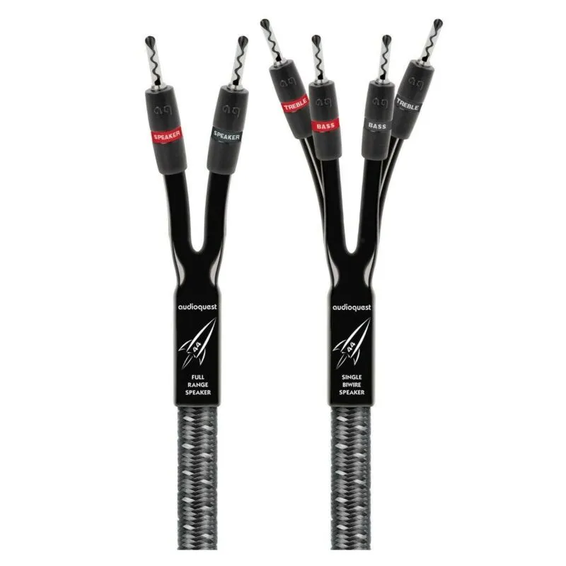Clearance Price AudioQuest Rocket 44 Banana Pre-Terminated Speaker Cable (Pair)  Almost Sold Out!