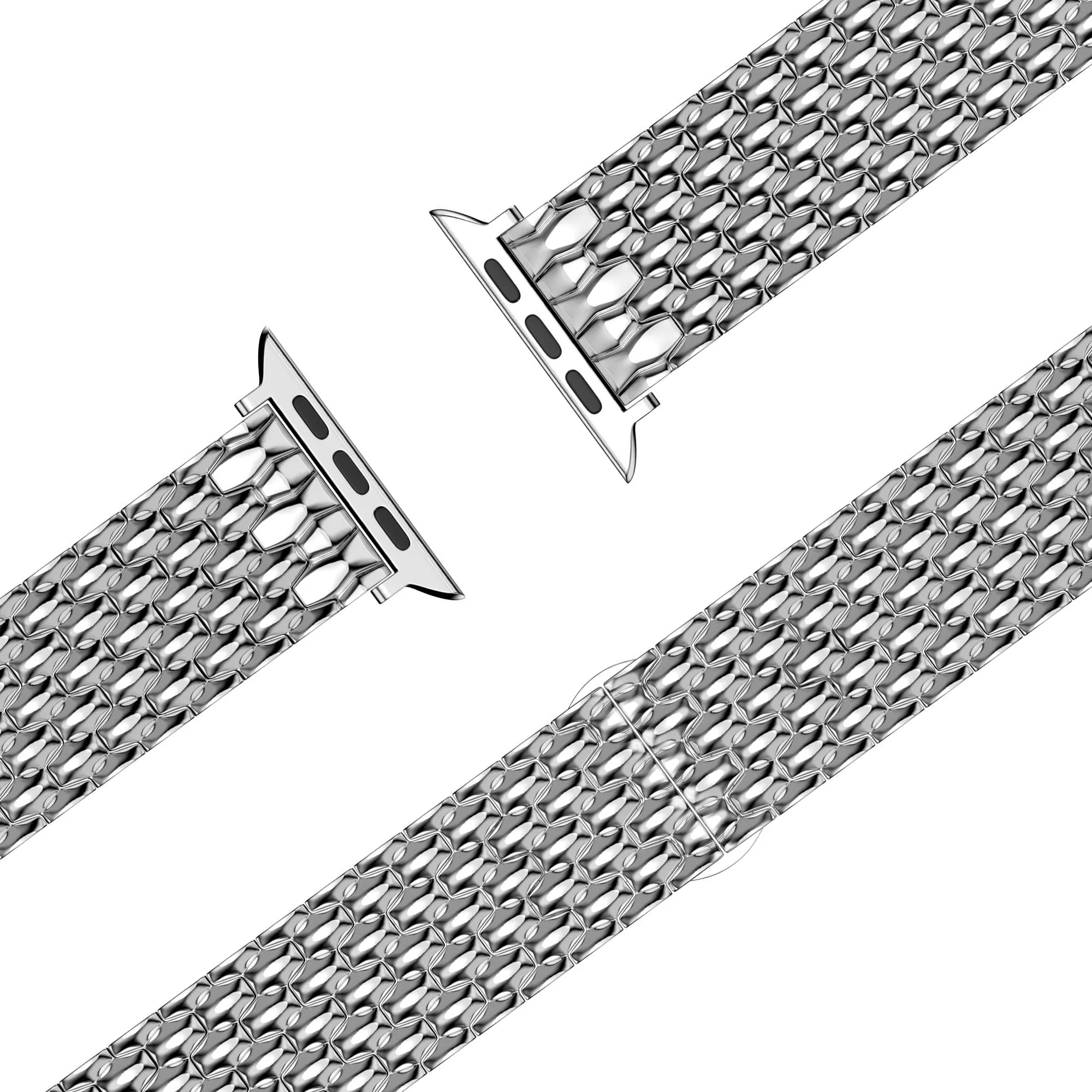 Clearance Price Bandz Apple Watch Steel Strap 'Dragon' (Silver)  Limited Release!