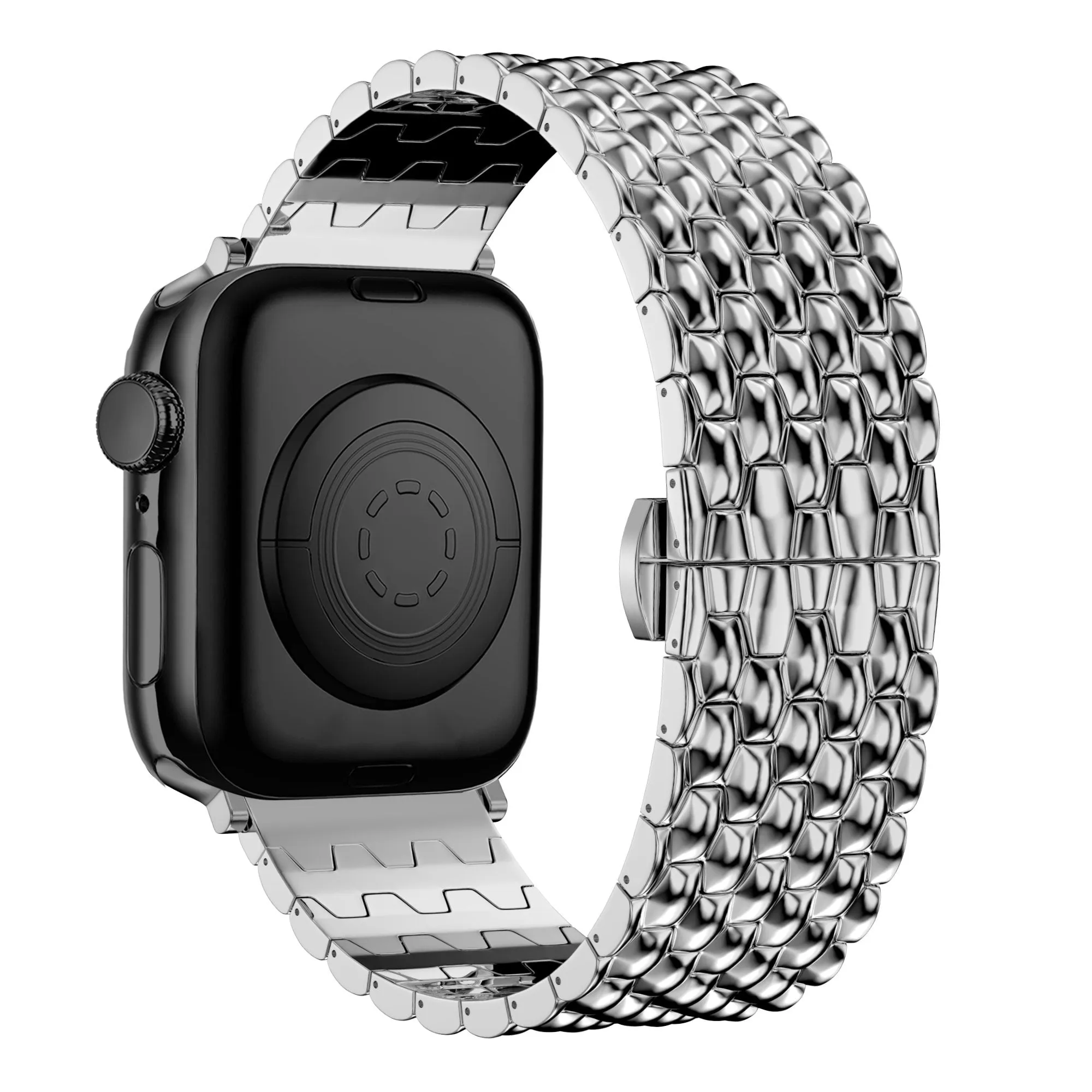 Clearance Price Bandz Apple Watch Steel Strap 'Dragon' (Silver)  Limited Release!