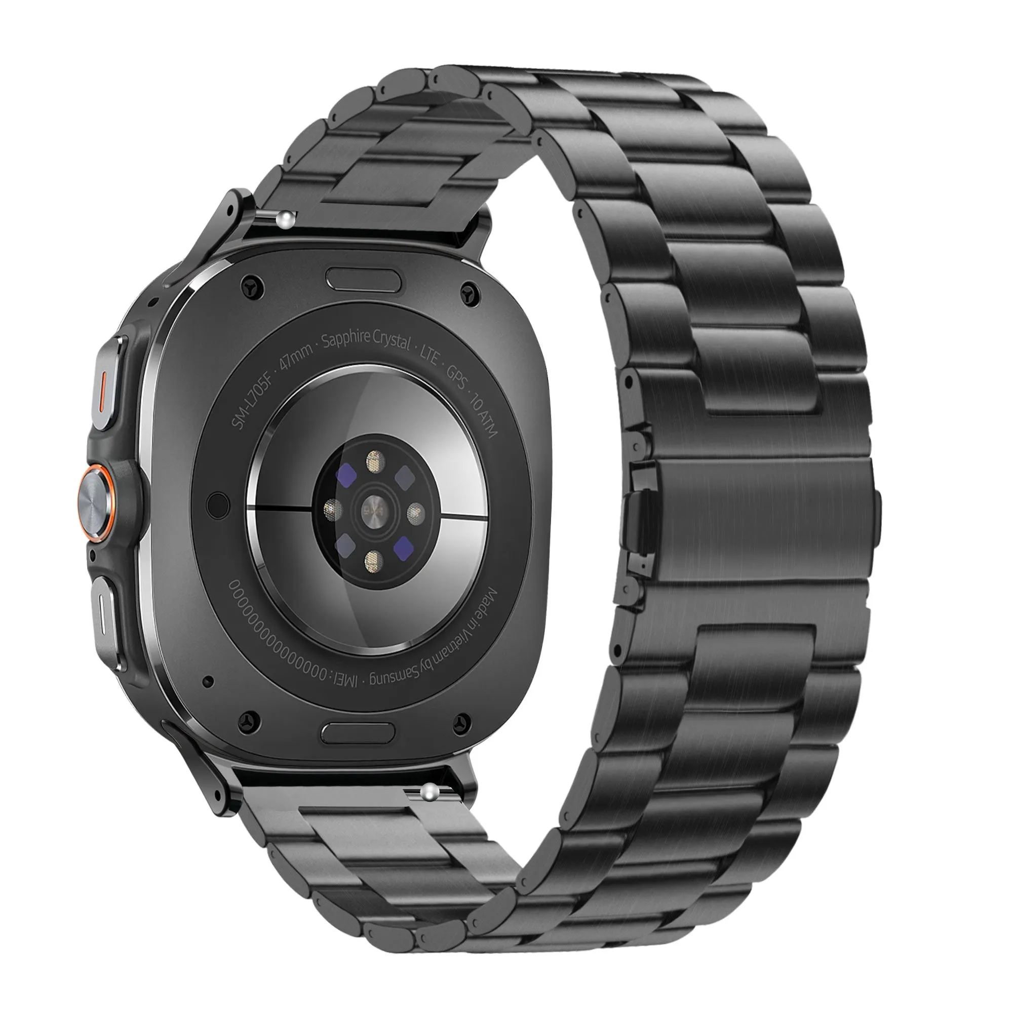 Clearance Price Bandz Samsung Galaxy Watch Ultra Steel Strap 'Classic' (Black)  Last Chance!