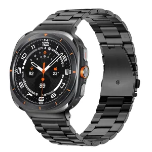 Clearance Price Bandz Samsung Galaxy Watch Ultra Steel Strap 'Classic' (Black)  Last Chance!