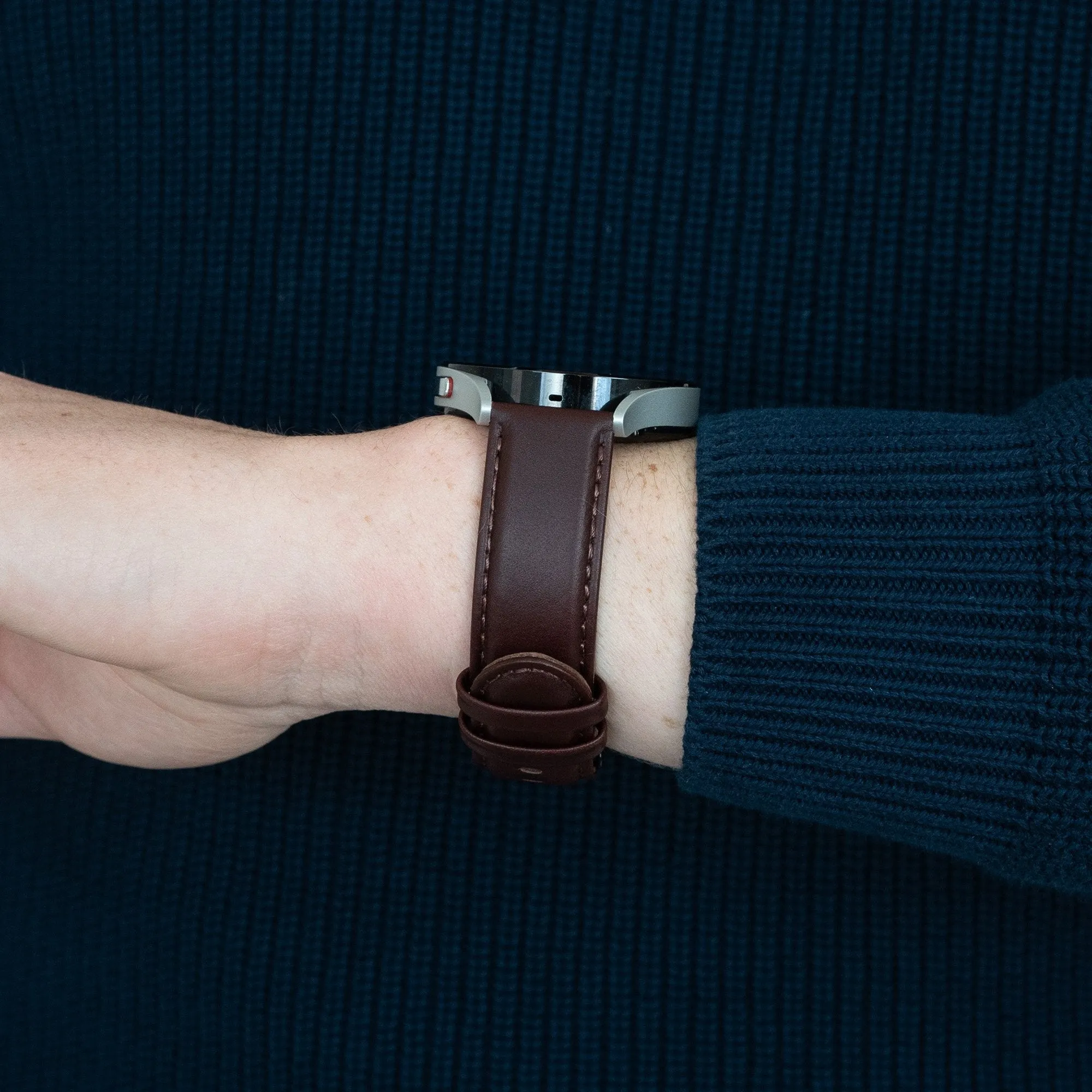 Clearance Price Bandz Xiaomi Amazfit GTS Leather Strap 'Classic' (Dark Brown)  Going Fast!