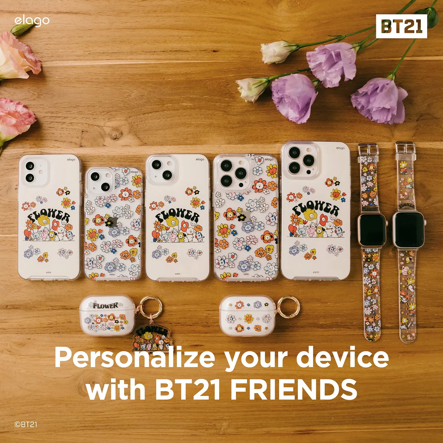 Clearance Price BT21 | elago Flower Case for iPhone 13 Mini  Ends Soon!