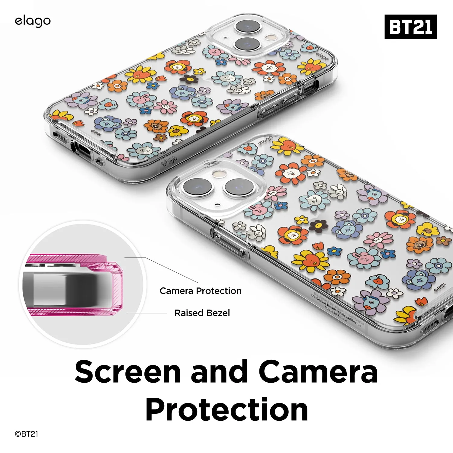 Clearance Price BT21 | elago Flower Case for iPhone 13 Mini  Ends Soon!