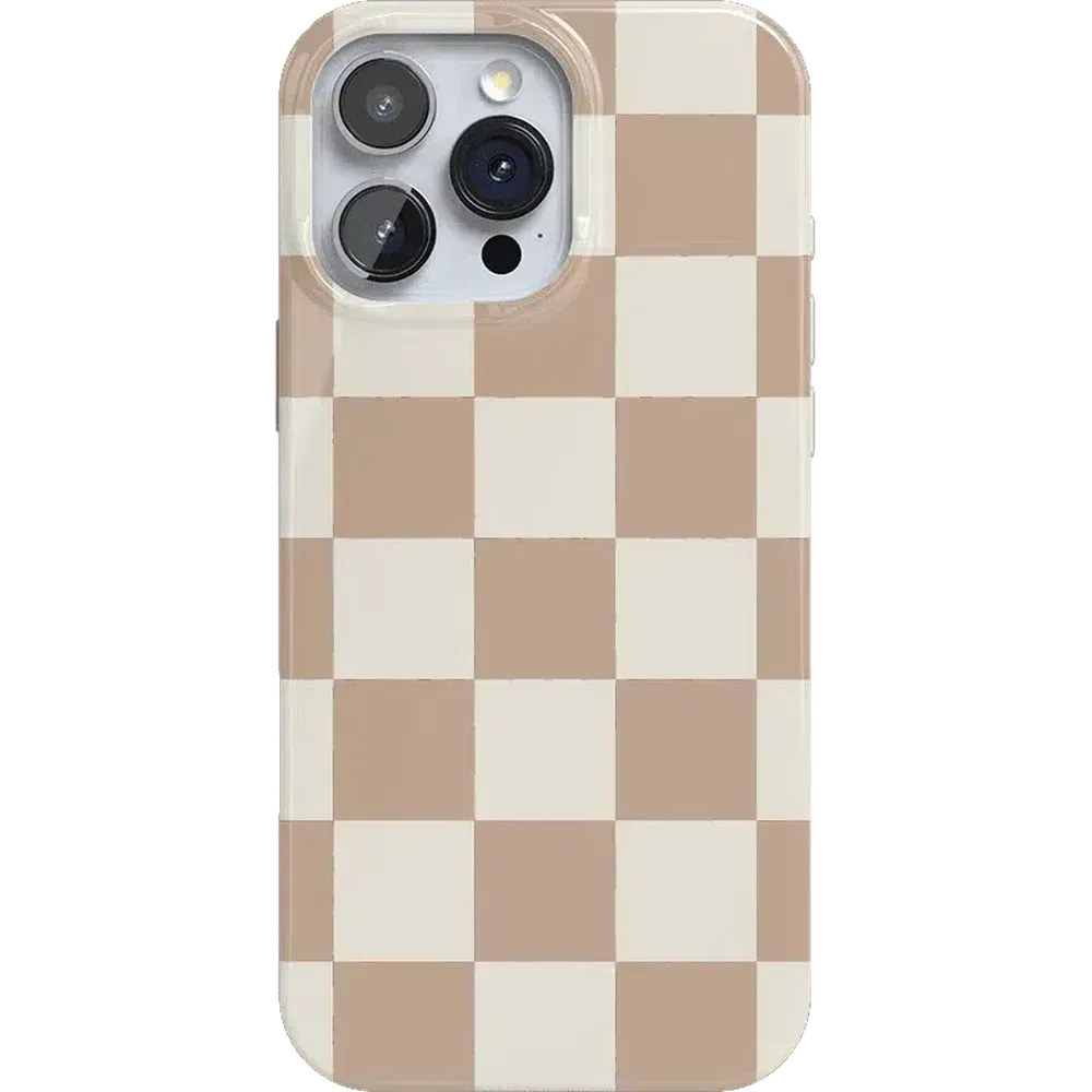 Clearance Price Fit Check | Neutral Checkerboard Case  Ends Soon!