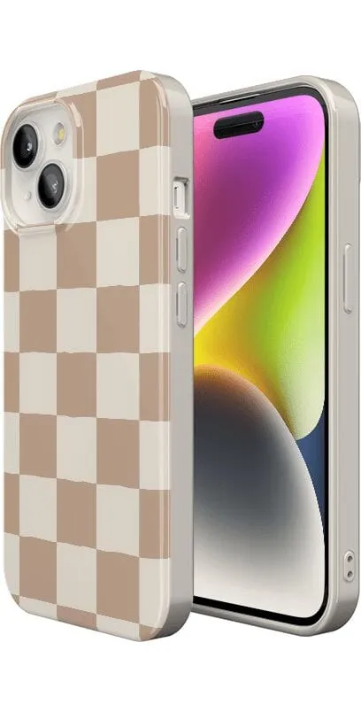 Clearance Price Fit Check | Neutral Checkerboard Case  Ends Soon!