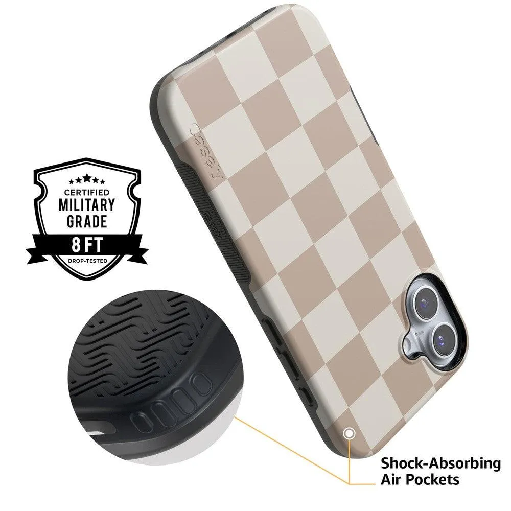 Clearance Price Fit Check | Neutral Checkerboard Case  Ends Soon!