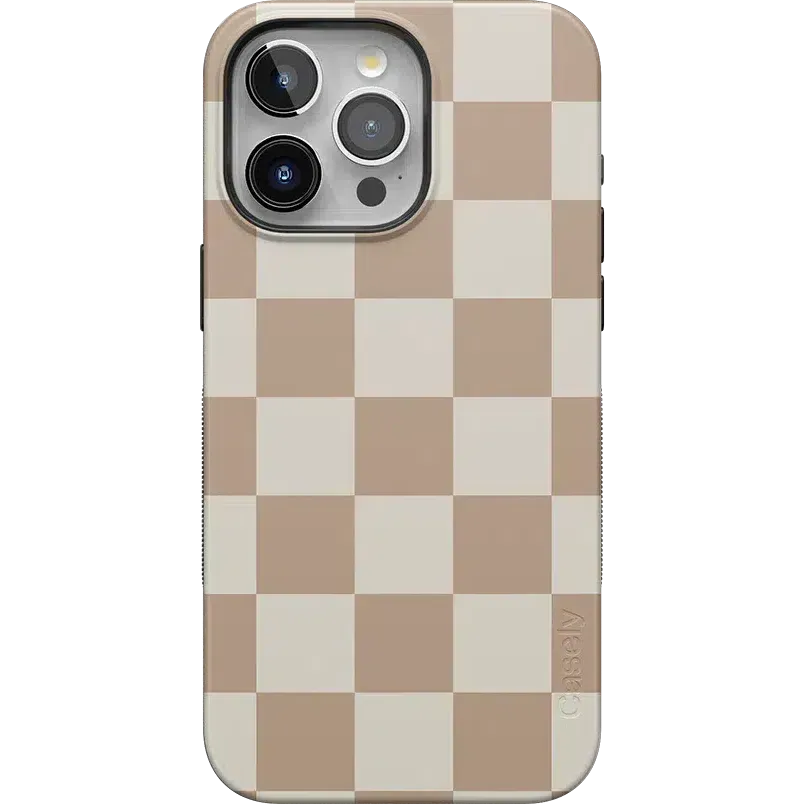 Clearance Price Fit Check | Neutral Checkerboard Case  Ends Soon!