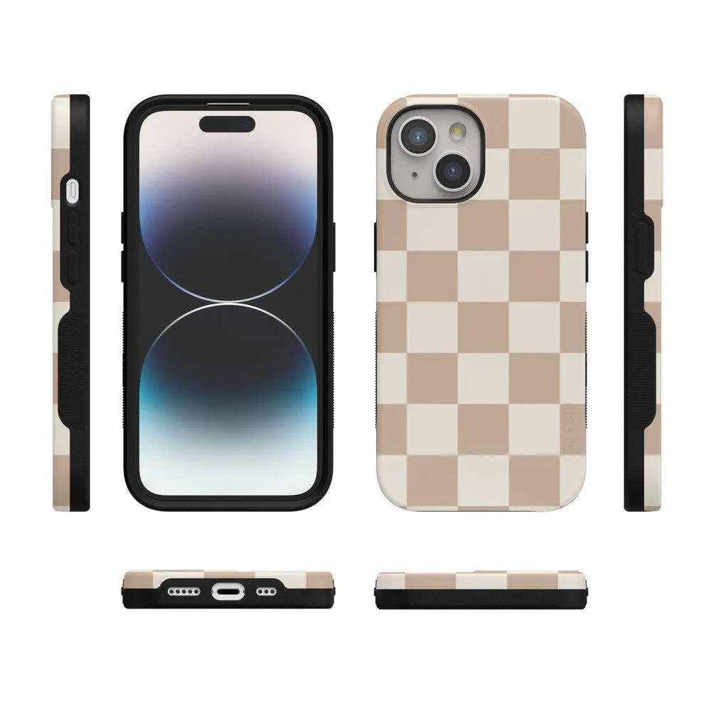 Clearance Price Fit Check | Neutral Checkerboard Case  Ends Soon!