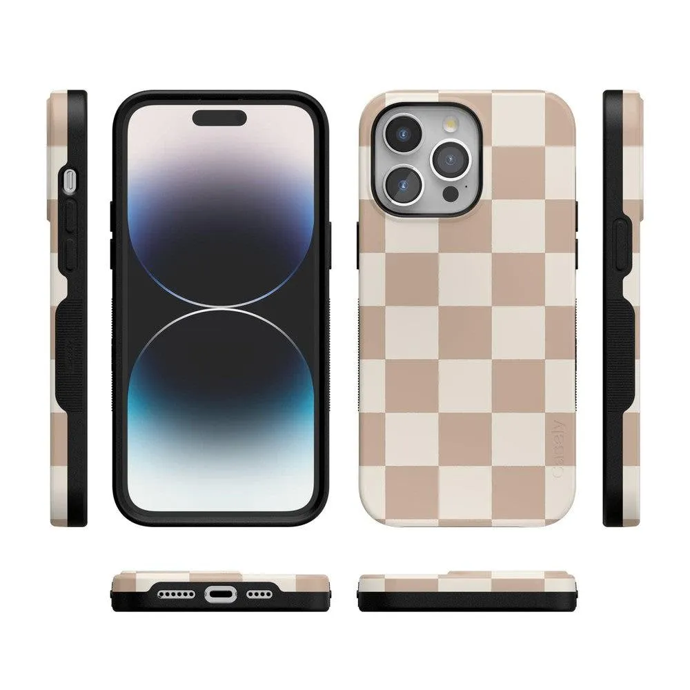 Clearance Price Fit Check | Neutral Checkerboard Case  Ends Soon!