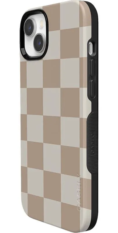 Clearance Price Fit Check | Neutral Checkerboard Case  Ends Soon!