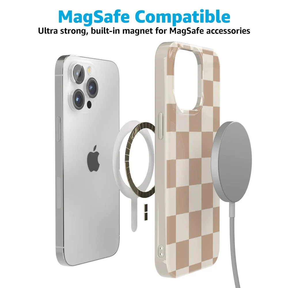 Clearance Price Fit Check | Neutral Checkerboard Case  Ends Soon!