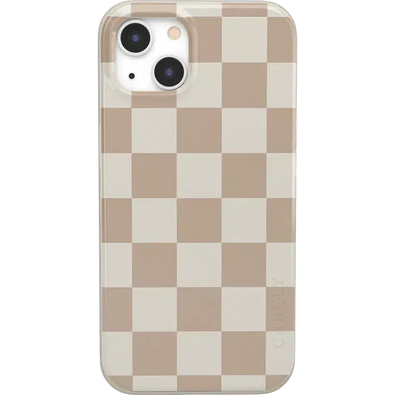 Clearance Price Fit Check | Neutral Checkerboard Case  Ends Soon!