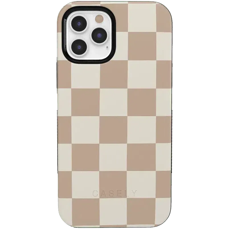 Clearance Price Fit Check | Neutral Checkerboard Case  Ends Soon!