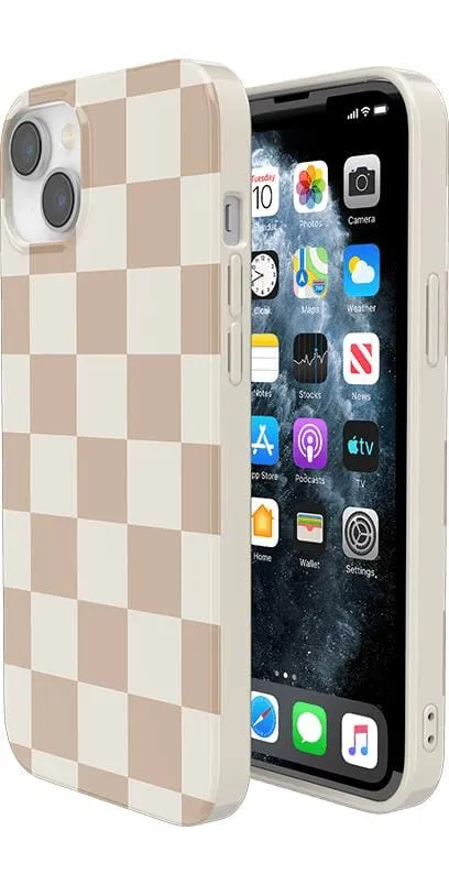 Clearance Price Fit Check | Neutral Checkerboard Case  Ends Soon!