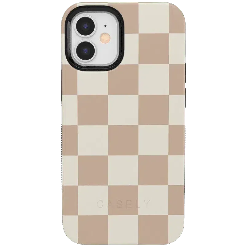Clearance Price Fit Check | Neutral Checkerboard Case  Ends Soon!