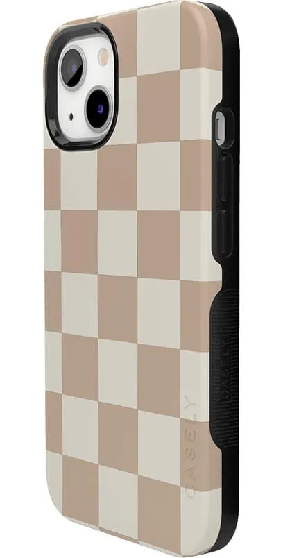 Clearance Price Fit Check | Neutral Checkerboard Case  Ends Soon!