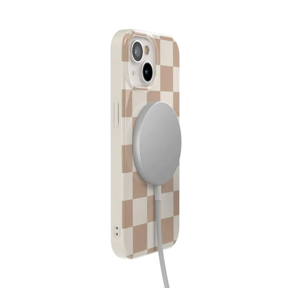 Clearance Price Fit Check | Neutral Checkerboard Case  Ends Soon!