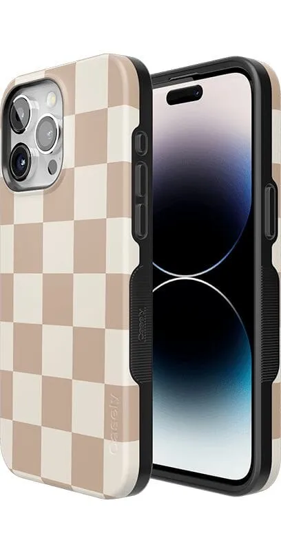 Clearance Price Fit Check | Neutral Checkerboard Case  Ends Soon!