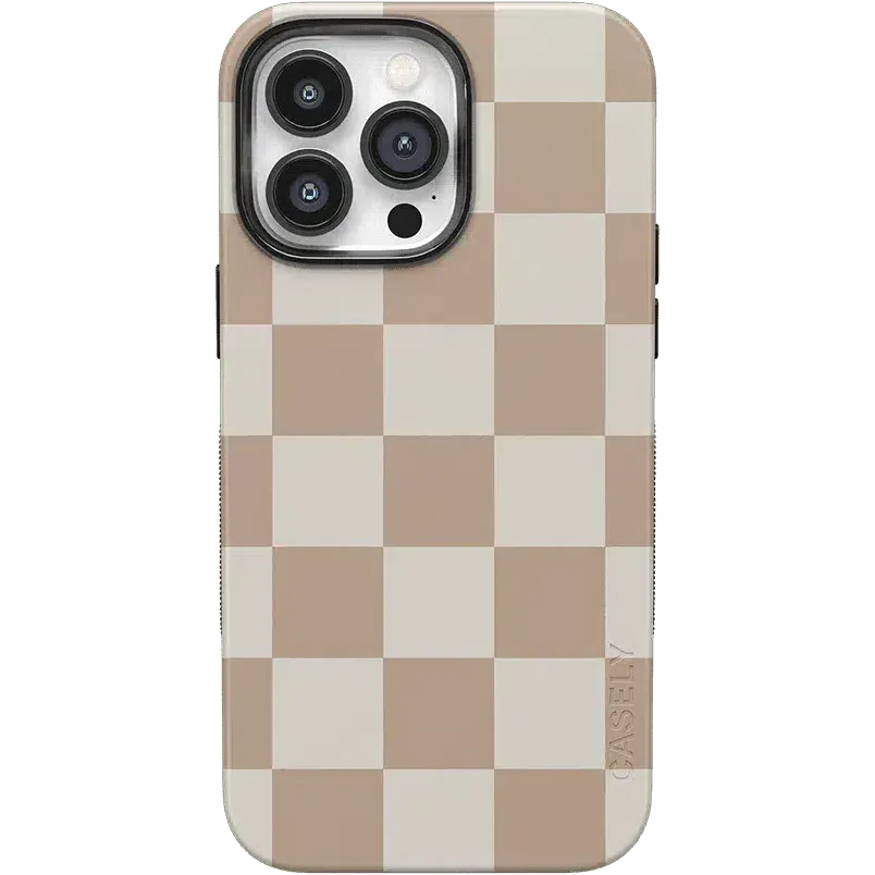 Clearance Price Fit Check | Neutral Checkerboard Case  Ends Soon!