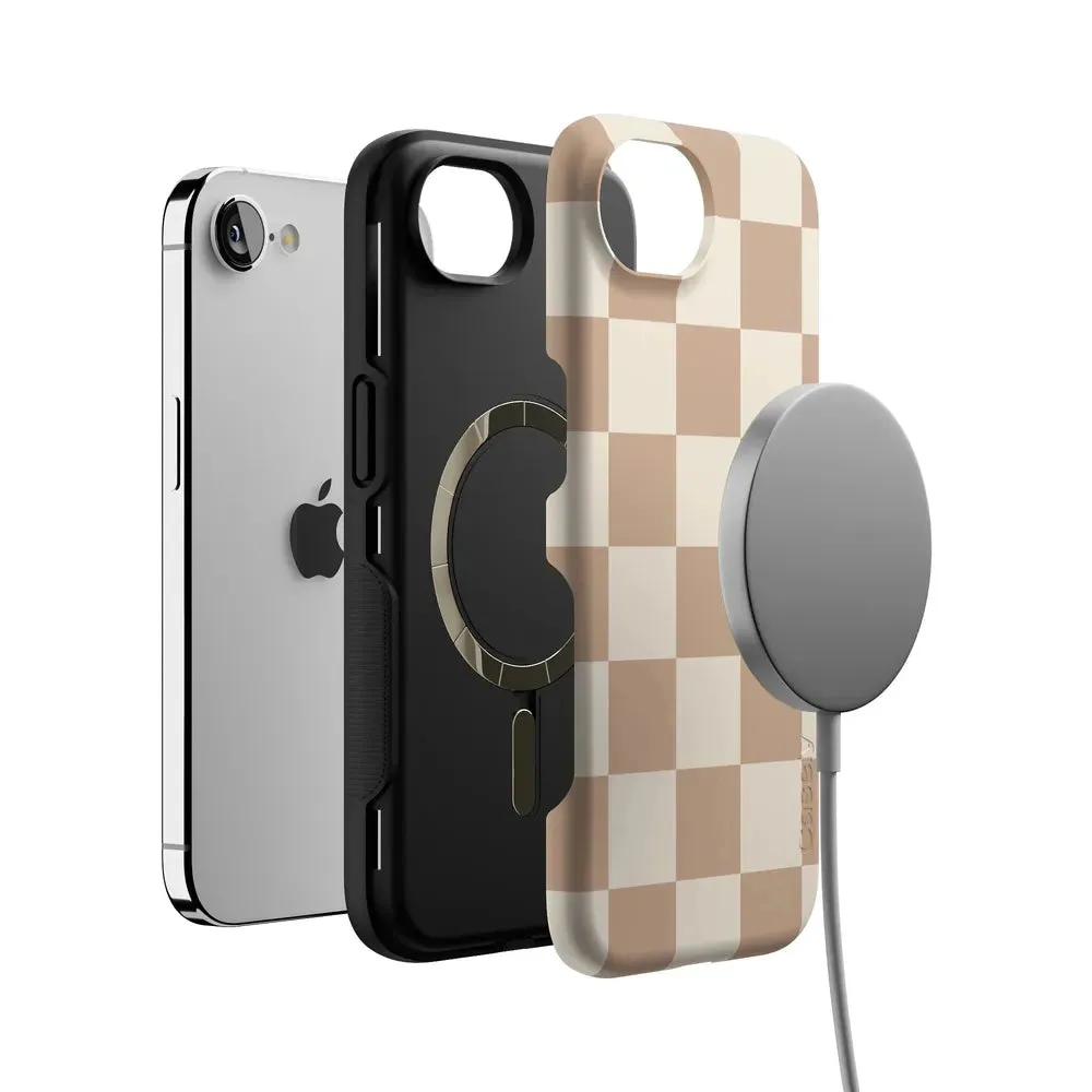 Clearance Price Fit Check | Neutral Checkerboard Case  Ends Soon!