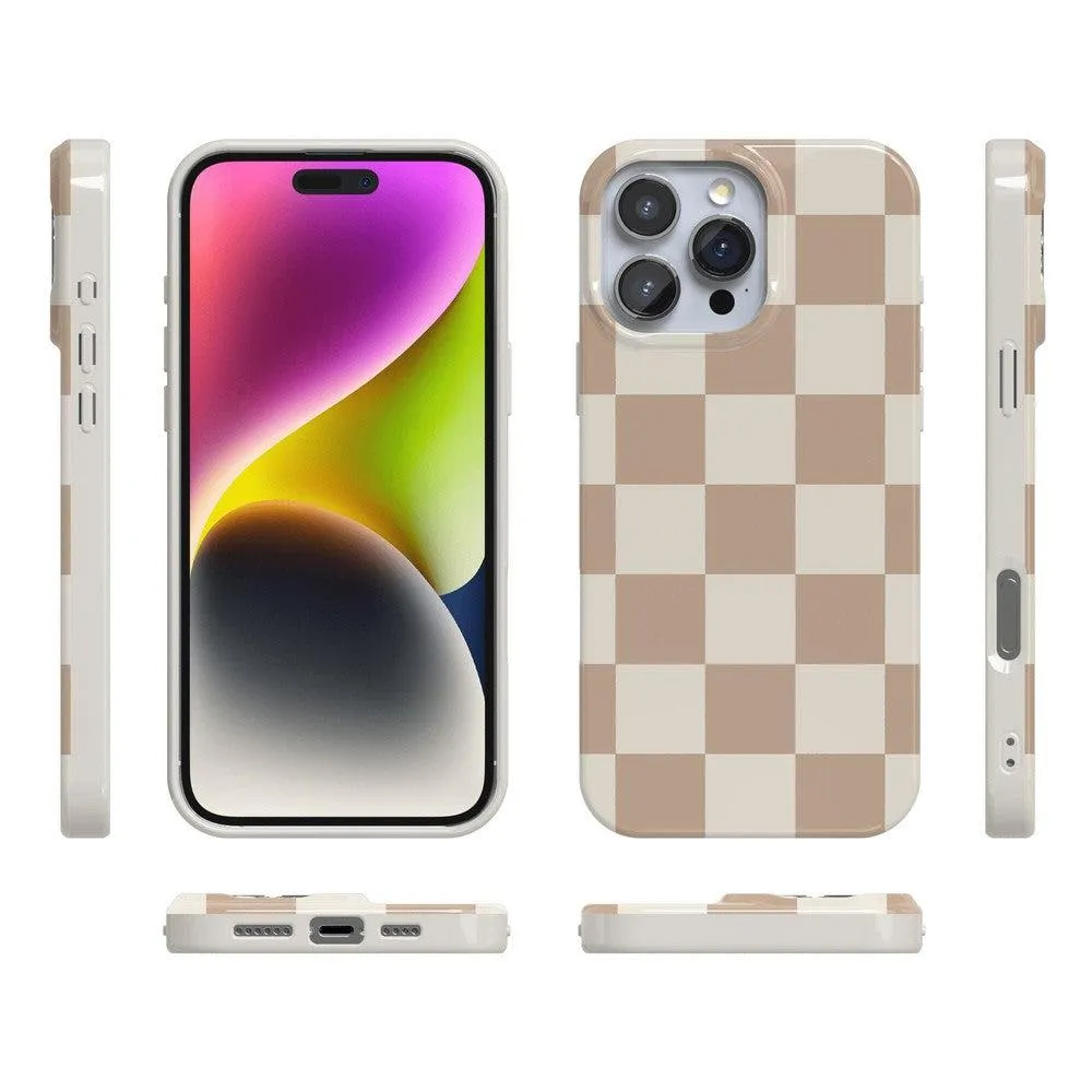Clearance Price Fit Check | Neutral Checkerboard Case  Ends Soon!
