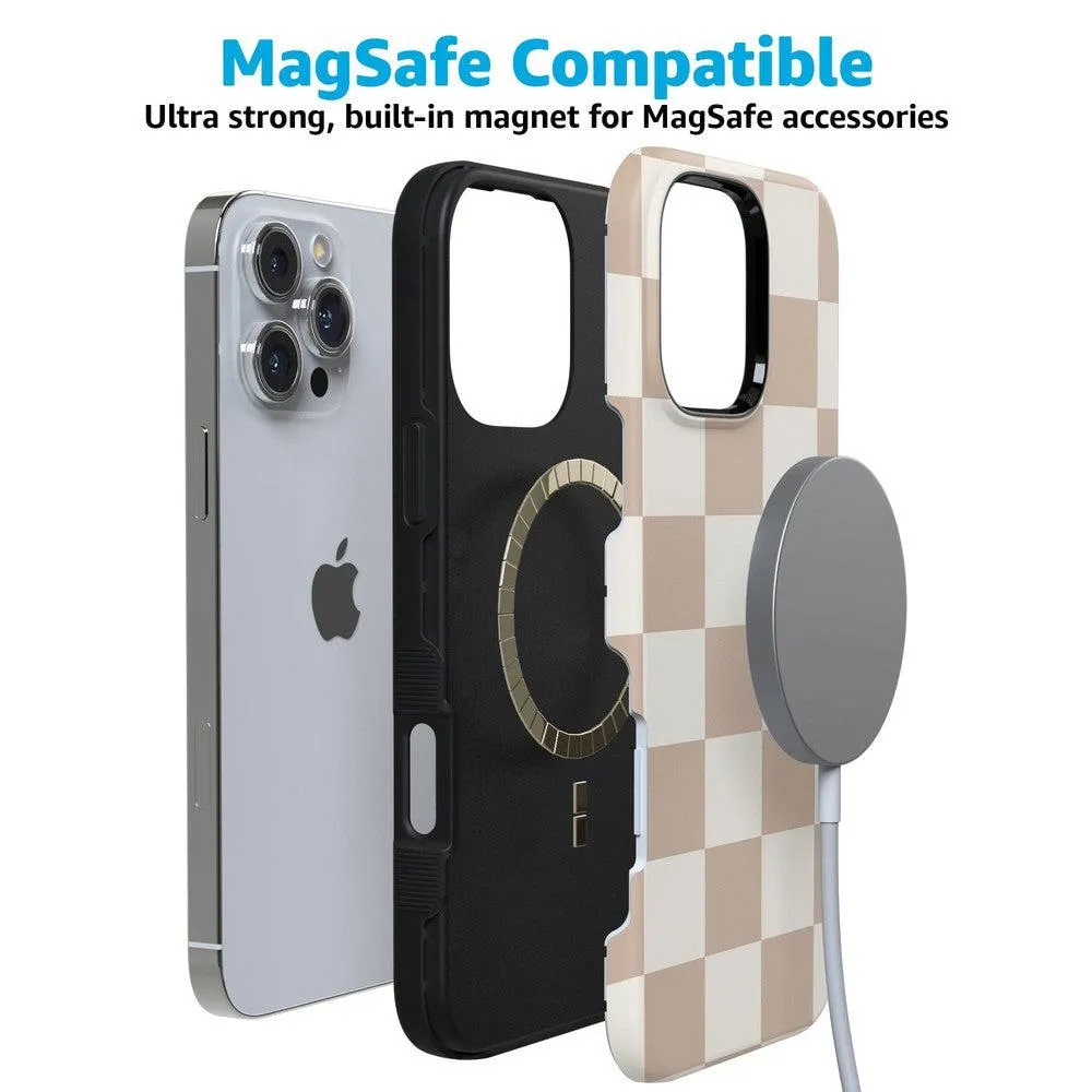 Clearance Price Fit Check | Neutral Checkerboard Case  Ends Soon!