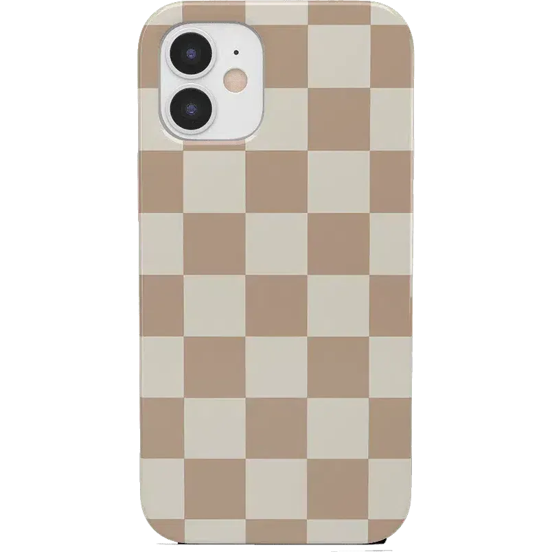 Clearance Price Fit Check | Neutral Checkerboard Case  Ends Soon!