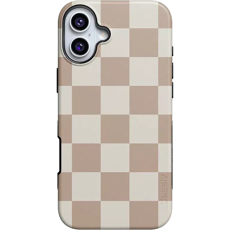 Clearance Price Fit Check | Neutral Checkerboard Case  Ends Soon!