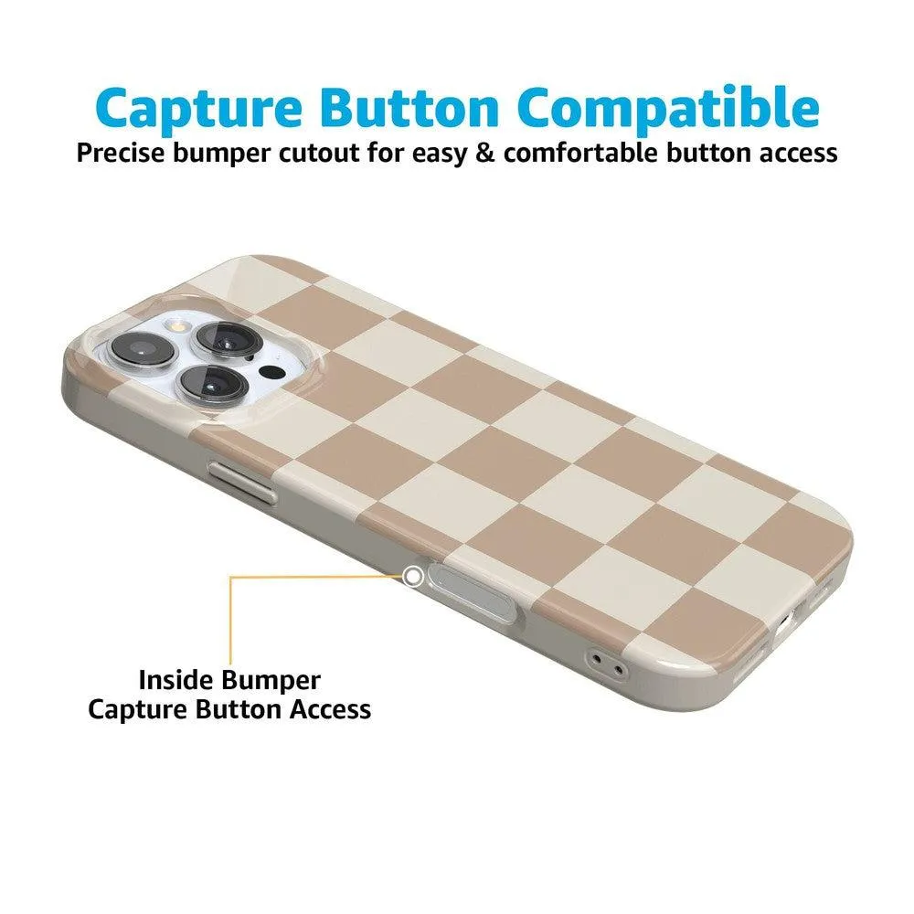 Clearance Price Fit Check | Neutral Checkerboard Case  Ends Soon!