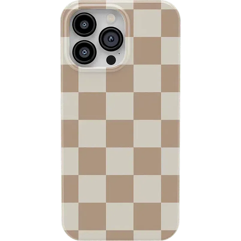 Clearance Price Fit Check | Neutral Checkerboard Case  Ends Soon!