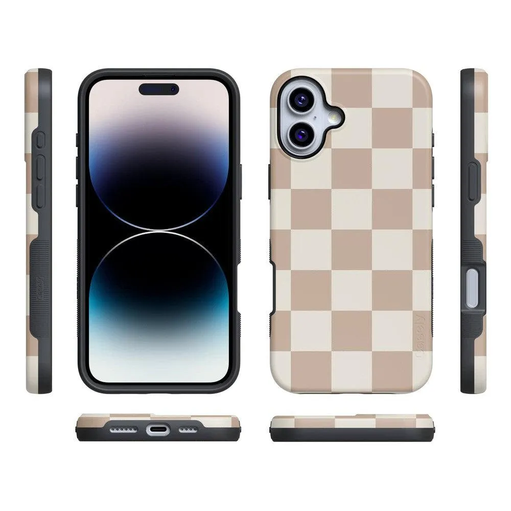 Clearance Price Fit Check | Neutral Checkerboard Case  Ends Soon!
