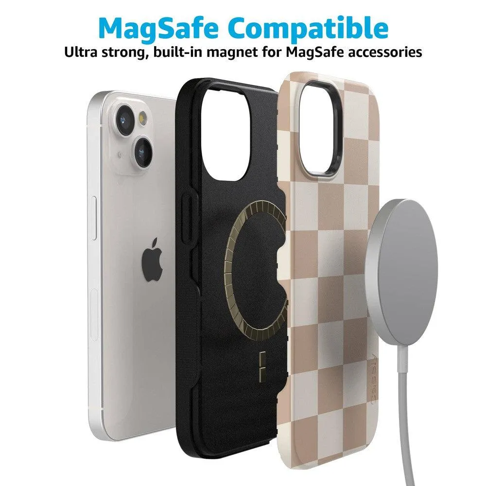 Clearance Price Fit Check | Neutral Checkerboard Case  Ends Soon!