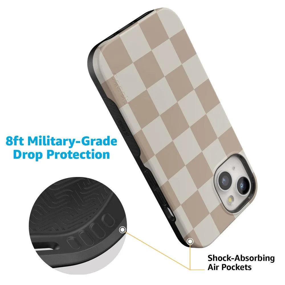 Clearance Price Fit Check | Neutral Checkerboard Case  Ends Soon!