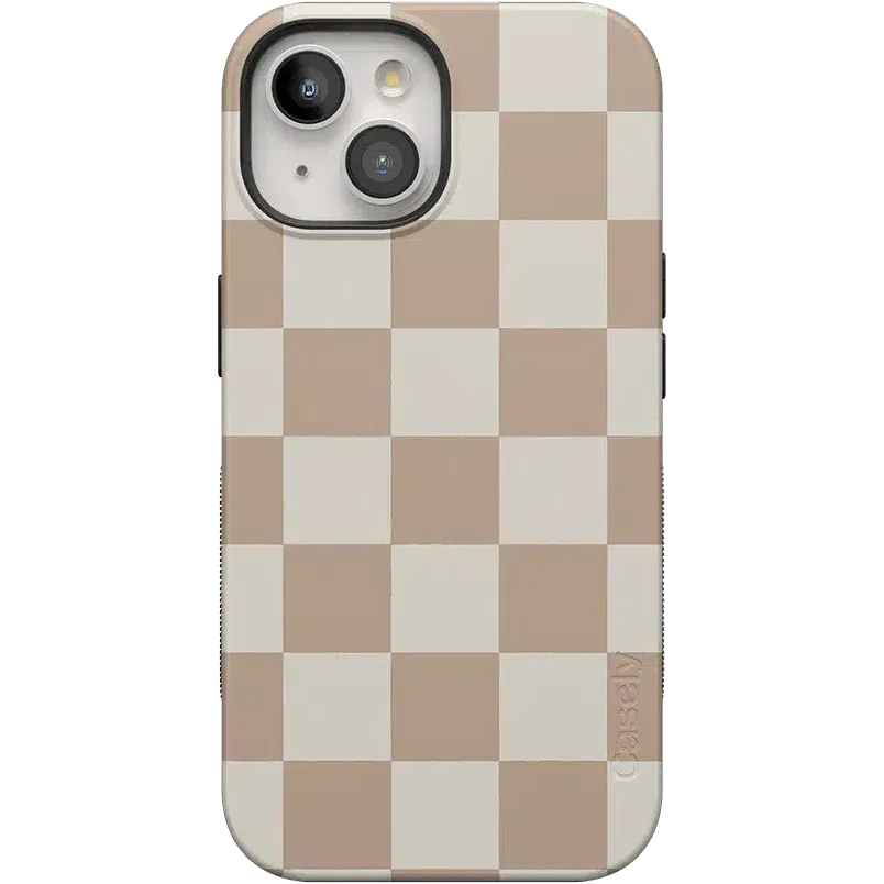 Clearance Price Fit Check | Neutral Checkerboard Case  Ends Soon!