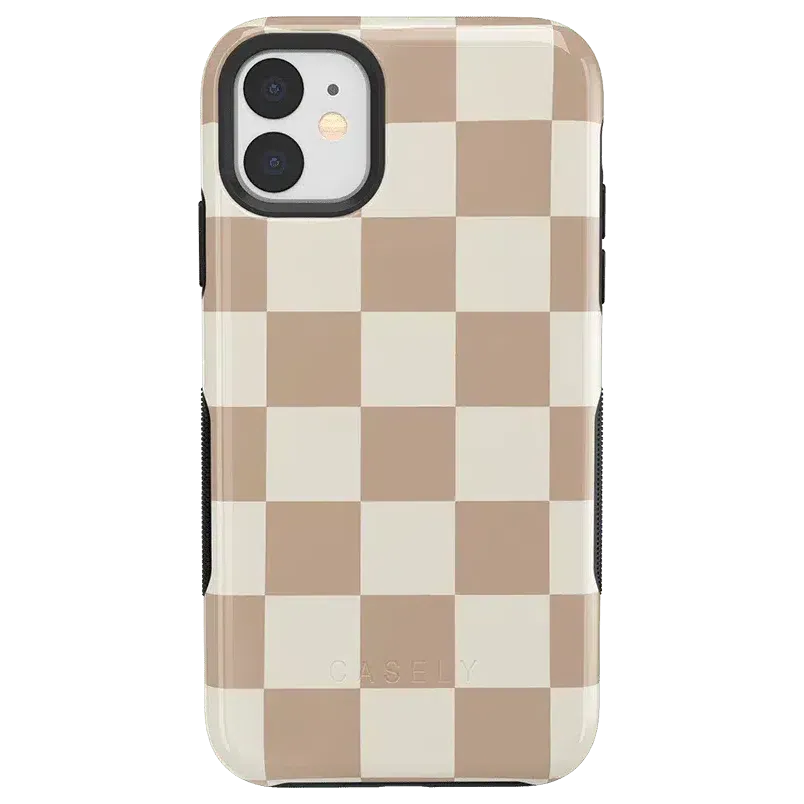 Clearance Price Fit Check | Neutral Checkerboard Case  Ends Soon!