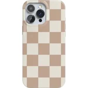 Clearance Price Fit Check | Neutral Checkerboard Case  Ends Soon!