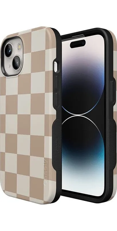 Clearance Price Fit Check | Neutral Checkerboard Case  Ends Soon!
