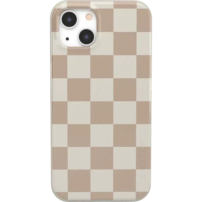 Clearance Price Fit Check | Neutral Checkerboard Case  Ends Soon!