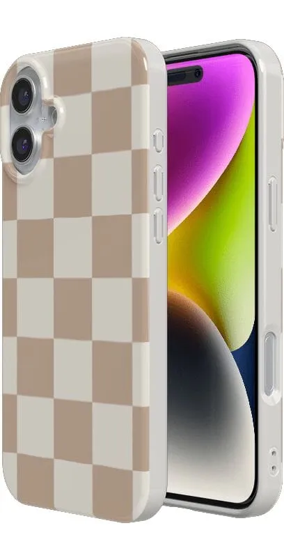 Clearance Price Fit Check | Neutral Checkerboard Case  Ends Soon!
