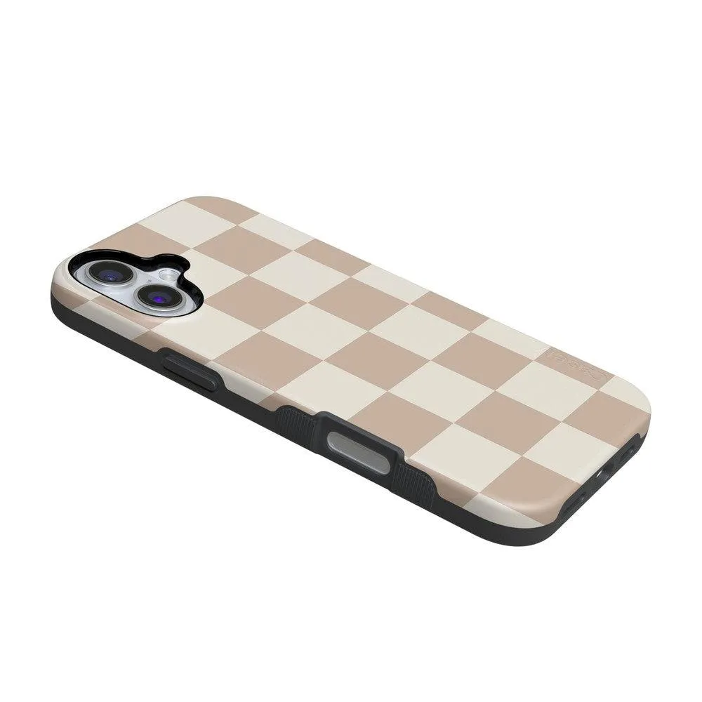 Clearance Price Fit Check | Neutral Checkerboard Case  Ends Soon!