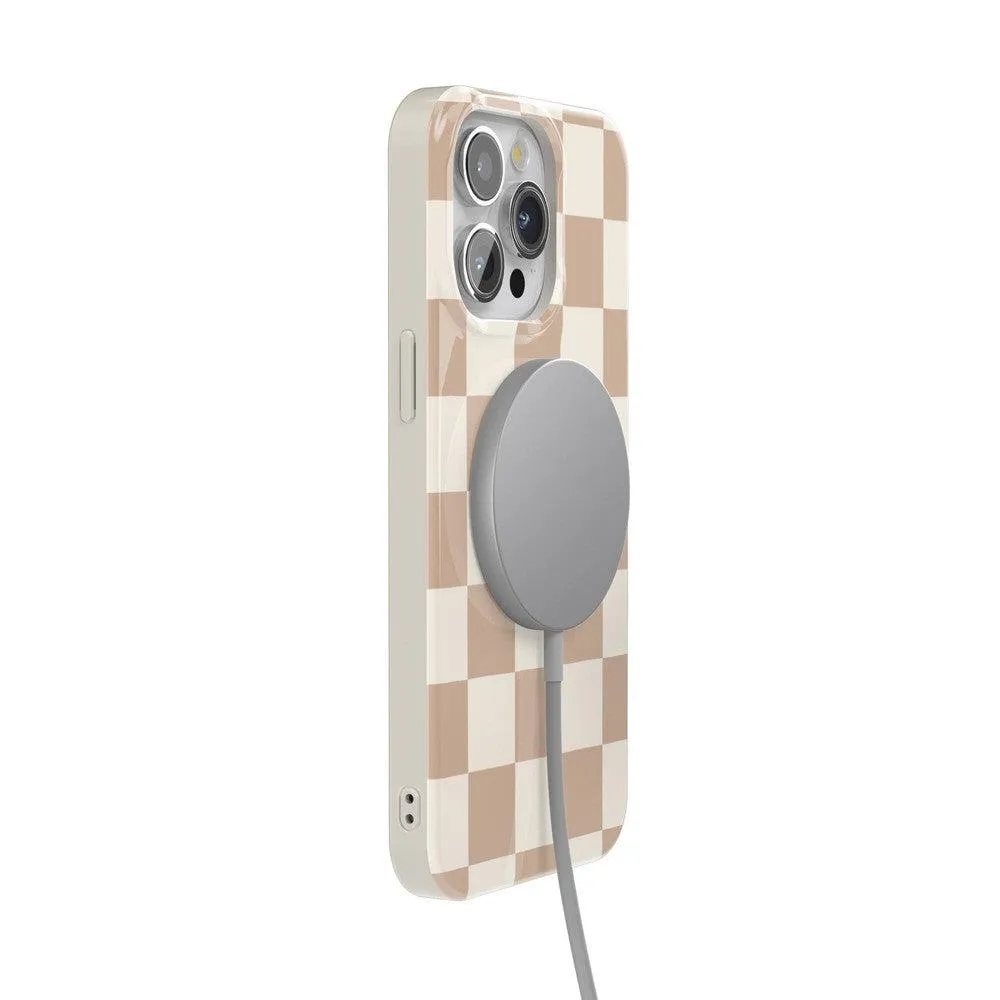 Clearance Price Fit Check | Neutral Checkerboard Case  Ends Soon!