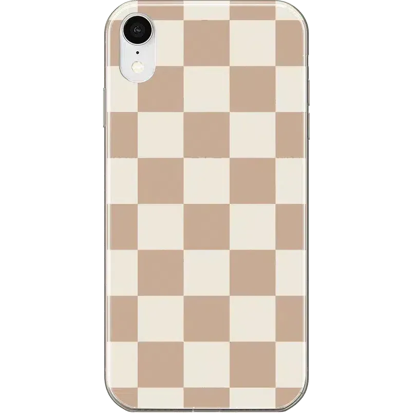 Clearance Price Fit Check | Neutral Checkerboard Case  Ends Soon!