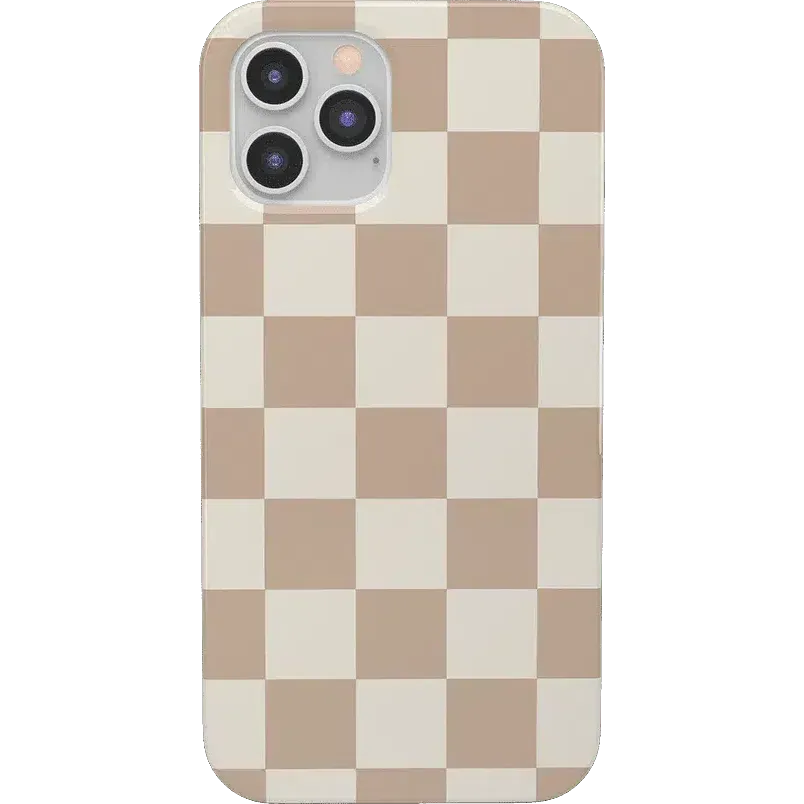 Clearance Price Fit Check | Neutral Checkerboard Case  Ends Soon!