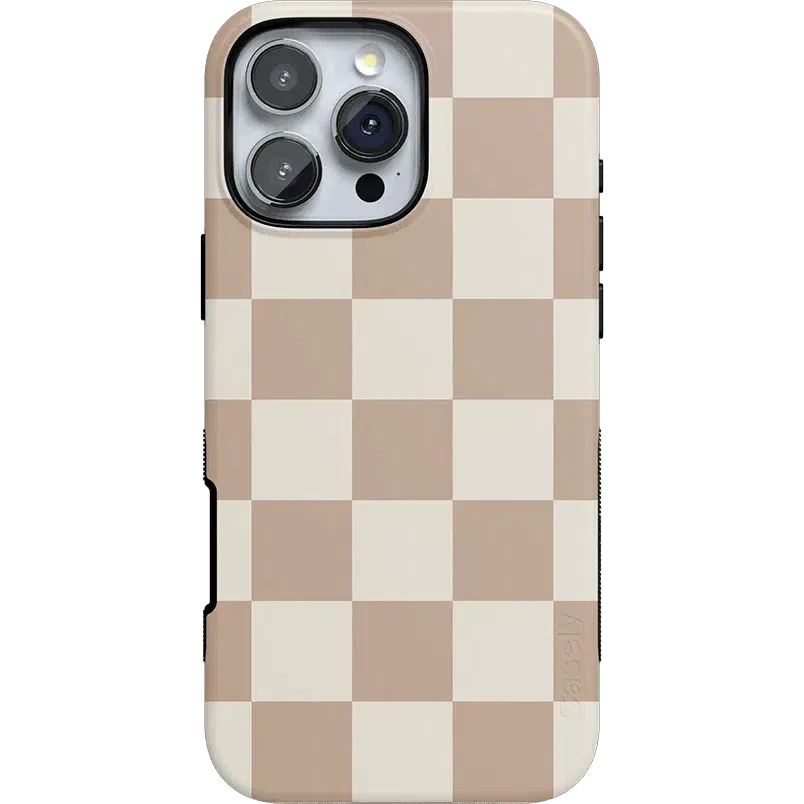 Clearance Price Fit Check | Neutral Checkerboard Case  Ends Soon!