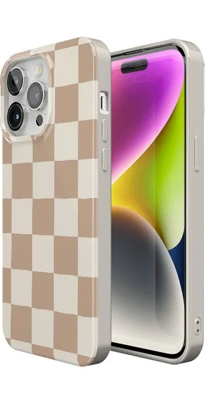 Clearance Price Fit Check | Neutral Checkerboard Case  Ends Soon!