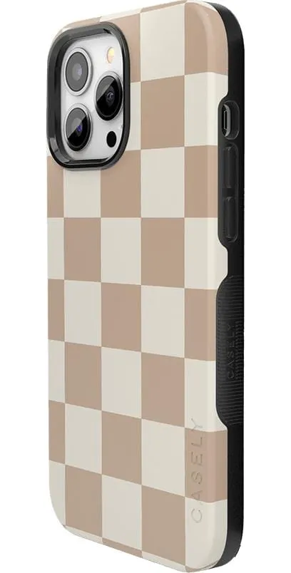 Clearance Price Fit Check | Neutral Checkerboard Case  Ends Soon!