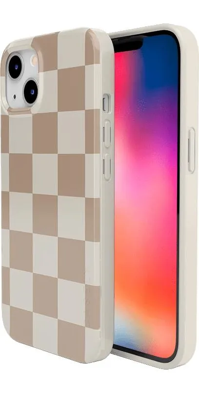 Clearance Price Fit Check | Neutral Checkerboard Case  Ends Soon!