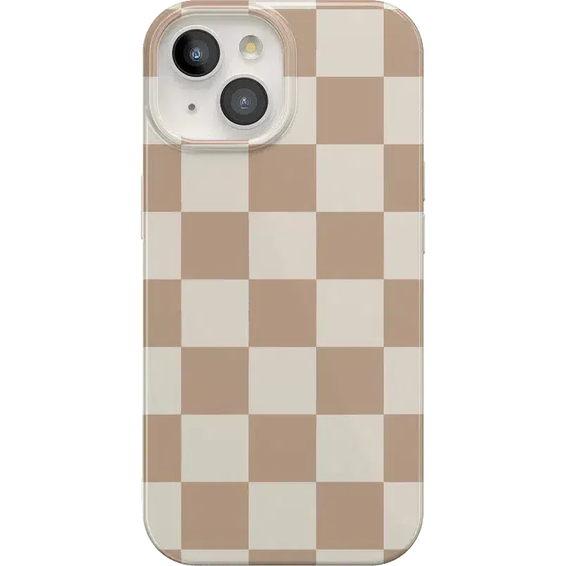 Clearance Price Fit Check | Neutral Checkerboard Case  Ends Soon!