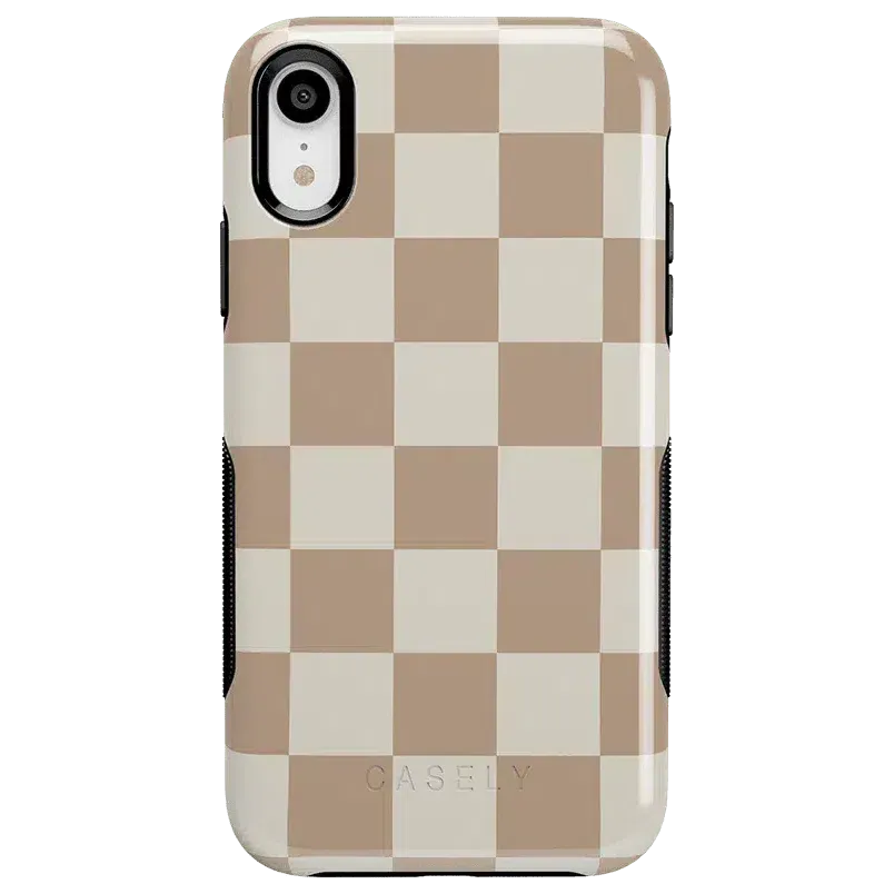 Clearance Price Fit Check | Neutral Checkerboard Case  Ends Soon!
